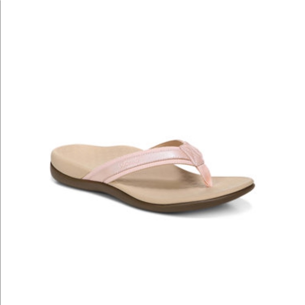 NWT Vionic tide II pale blush thong sandal size 8